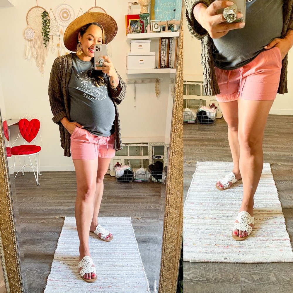 ROSE Cotton Drawstring Shorts - Picture 4 of 9